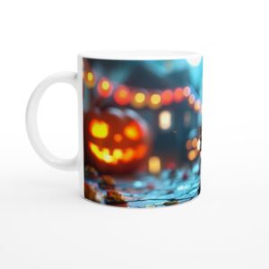 Spooky Cute Zombie Donut Lover 11oz Ceramic Mug - Perfect for Halloween & Fun Coffee Breaks!