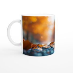 Spooky Cute Halloween Pumpkin Mug - 11oz White Ceramic for Fall Fun