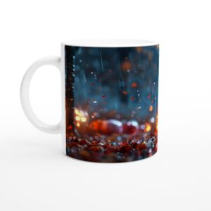 Spooky Night Trick-or-Treat Ceramic Mug - Enchanting Halloween Wizard Pumpkin Design