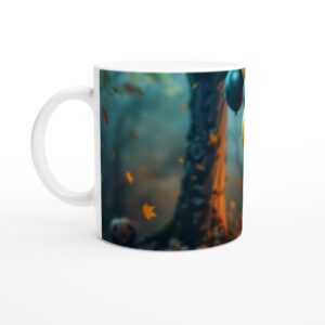 Spooky Cute Frankenstein's Monster Ceramic Mug - Whimsical Halloween Coffee & Hot Cocoa Cup