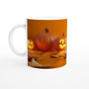 Spooky Cute Ghost Halloween 11oz Ceramic Mug - Perfect for Your Festive Brews!