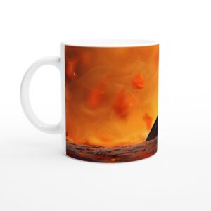 Autumn Charm Baby Bat Mug: Adorable Spooky-Cute Ceramic Coffee Cup