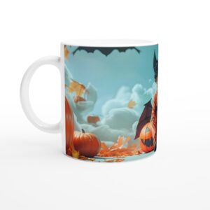 Spooky Bat Child Halloween Mug - Perfect for Pumpkin Spice & Cozy Autumn Mornings