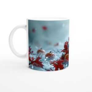 Chilly Blue Monster Halloween Mug - Spooky Cute 11oz Ceramic Coffee Cup for Autumn Vibes