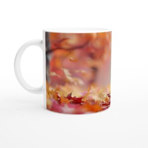 Cute Skeleton & Jack-o'-Lantern 11oz Ceramic Mug - Spooky Autumn Charm
