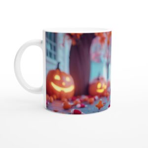 Spooky Cute Halloween Jack-o'-Lantern Boy 11oz Ceramic Mug