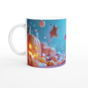 Charming Lil' Witch & Candy Halloween Mug - Sweet & Spooky Fun 11oz Ceramic Mug