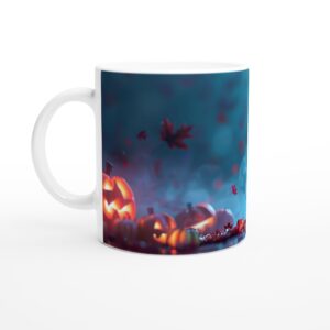 Spooky Cute Halloween Night White 11oz Ceramic Mug