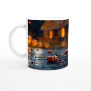 Spooky Cute Ghost & Lollipop Halloween 11oz Ceramic Mug
