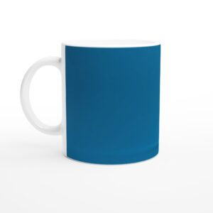 Charming Blue Knight & Jack-o'-Lantern Halloween 11oz Ceramic Mug