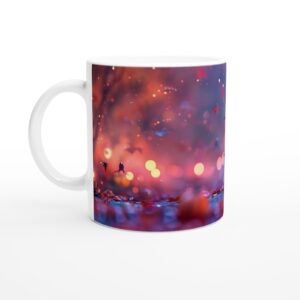 Enchanting Little Witch & Jack-o'-Lantern 11oz Ceramic Mug - Spooky Season Delight