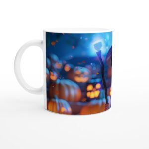 Little Wizard Halloween Adventure 11oz Ceramic Mug - Spooky & Enchanting