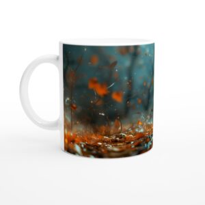 Spooky Knight Pumpkin King Mug - Enchanting Fall Decor & Halloween Gift, White 11oz Ceramic Mug