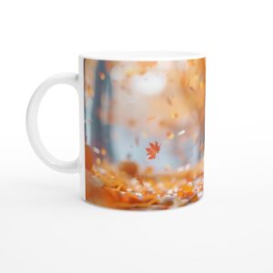 Autumn Pumpkin Pal 11oz Ceramic Mug - Whimsical Fall & Halloween Design