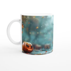 Spooky Cute Frankenstein Kid Halloween 11oz Ceramic Mug