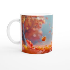 Charming Pumpkin Knight 11oz Ceramic Mug - Whimsical Fall & Halloween Drinkware