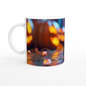 Spooky Cute Spider Halloween 11oz Ceramic Mug - Perfect for Pumpkin Spice & Hot Cocoa Nights