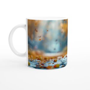 Spooky Cute Ghost & Pumpkin Halloween 11oz Ceramic Mug